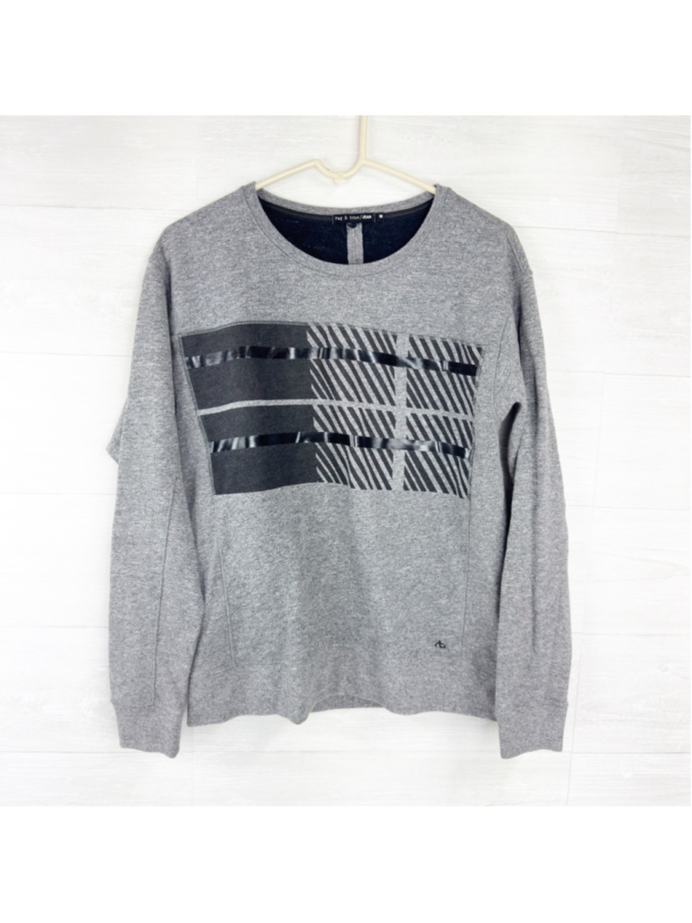 Rag & Bone Cotton Crewneck Printed Sweatshirt M